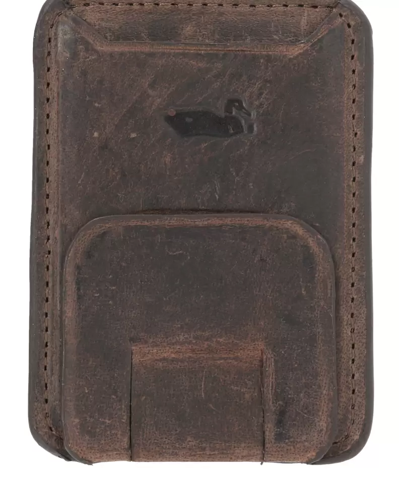 Tarjetero Cuero Unisex Phone Cardmagnet Café