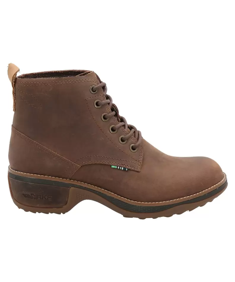 Botin Cuero Mujer Xomal Café