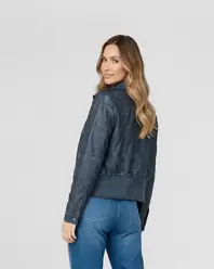 Chaqueta Mujer Francisca Regular Cuello Alto Solapa Manga Suelta Jeans Lineatre