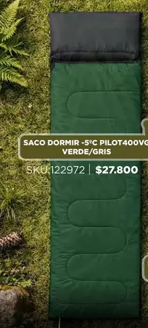 Saco Dormir -5"c Pilot400vc Verde / Gris