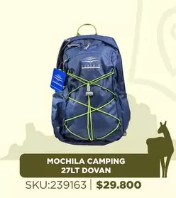 Mochila Camping 27lt Dovan