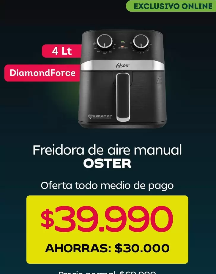 Oster - Freidora De Aire Manual
