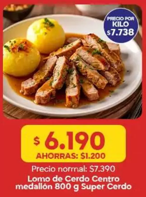 Lomo De Cerdo Centro Medallón