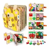 Libro Sensorial Bebé Fieltro Didáctico Juguetes Montessori