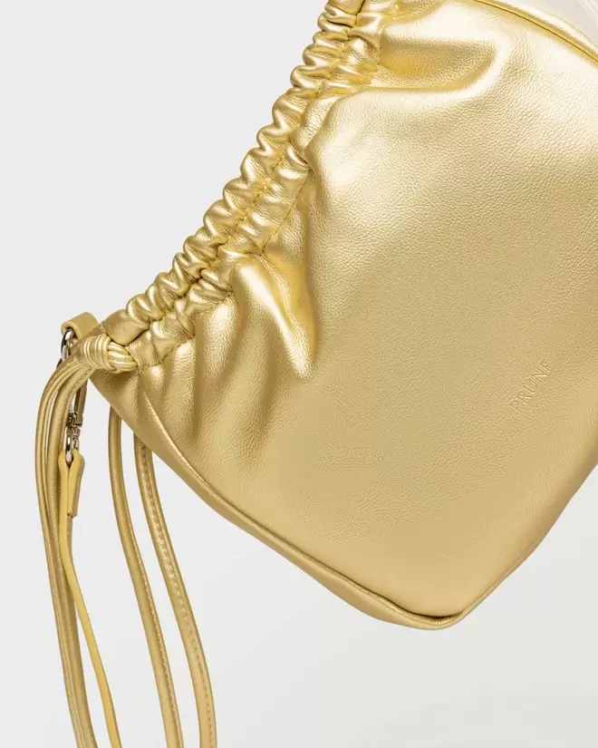 Bandolera Marine en efecto cuero liso