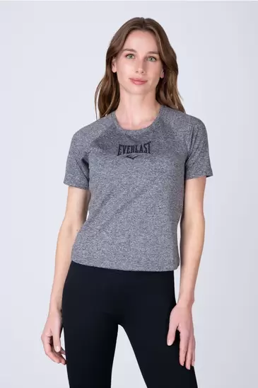 Polera Manga Corta Springs Gris Everlast