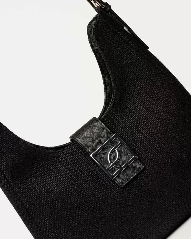 Cartera al hombro Signature en canvas