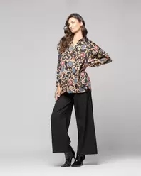 Blusa Mujer Lorena Negro Lineatre