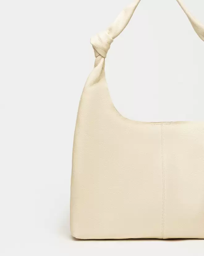Cartera al hombro Juana en Cuero Graneado