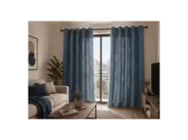 Set Cortina Velvet Emboss 140X220 Gris
