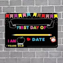 -20%2D Flat Wooden Decorative Sign, Wall Hanging Sign, Suitable For First Day Of School Blackboard Style, Applicable For Classroom, Room And Study Room, Vintage Sign, Nostalgic Wall Decor, Suitable For Men's Exclusive Space Sign, Bar Garage Decoration