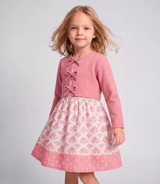 Vestido bebé boho con bolero