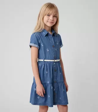 Vestido niña de denin con...