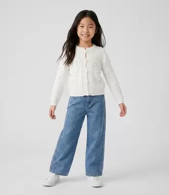 Jeans niña con brillos
