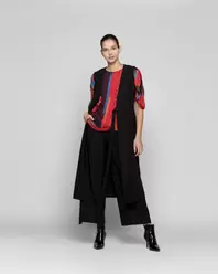 Tapado Mujer Amaia Negro Lineatre