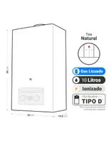 Calefont Albin Trotter 10 Litros Tiro Natural Gas Licuado