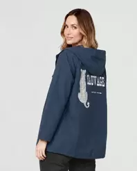 Spolverino Mujer Serena Azul Lineatré