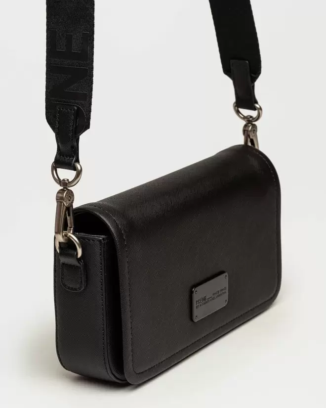 Bandolera The Flap Penny en efecto cuero saffiano