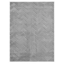 ALFOMBRA 140X200 ZIG-ZAG Gris