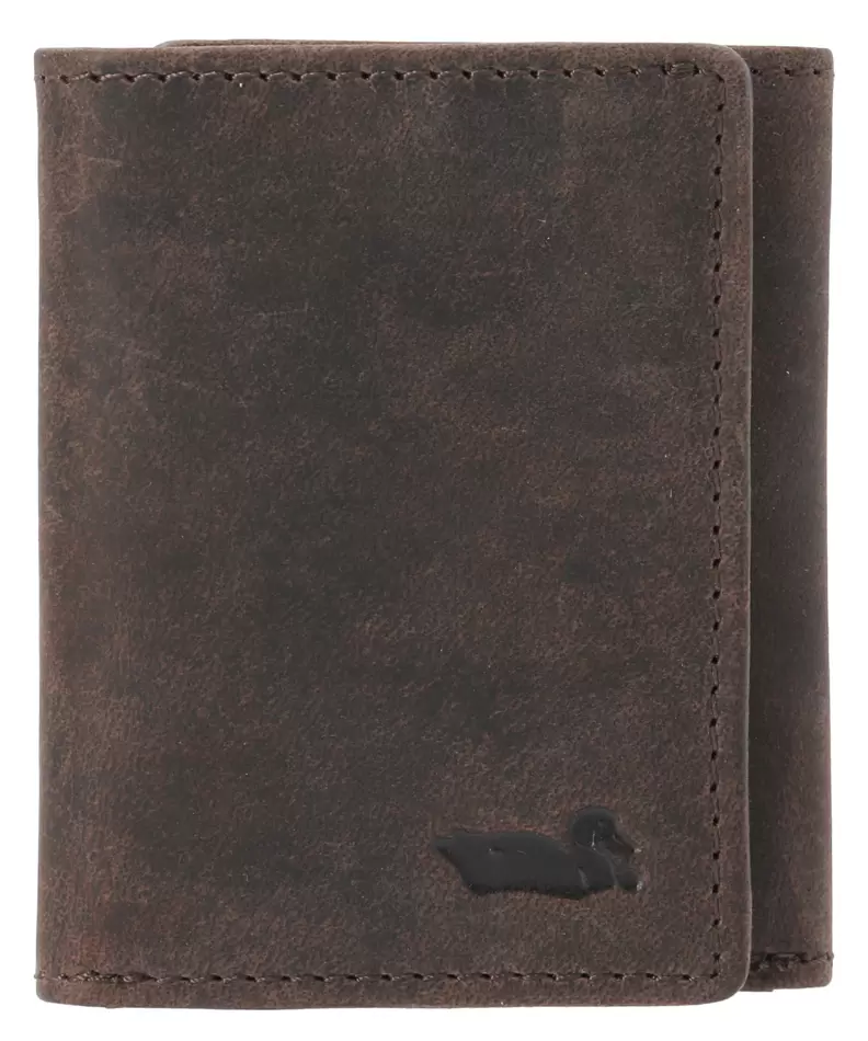 Billetera Cuero Hombre Ks Trifold Card Café