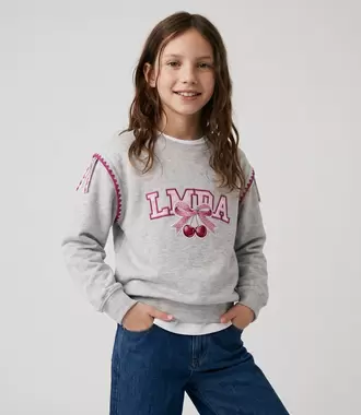 Polerón niña con cherry y...
