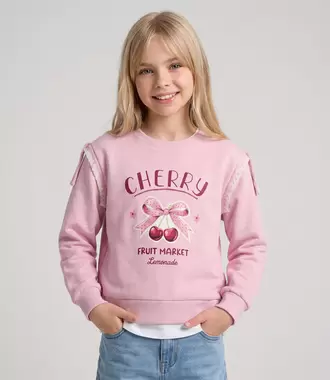 Polerón niña con cherry y...