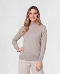 Sweater Mujer Micaela Camel Lineatré