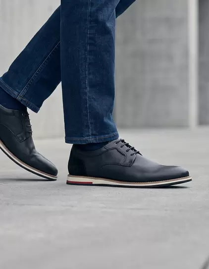 Zapatos Formal Sporty Hombre Cuero Shelford Negro