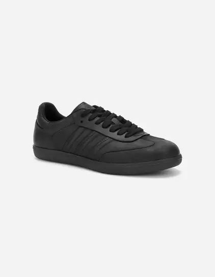 Zapatilla Urbana Hombre Cuero Janeiro Negro