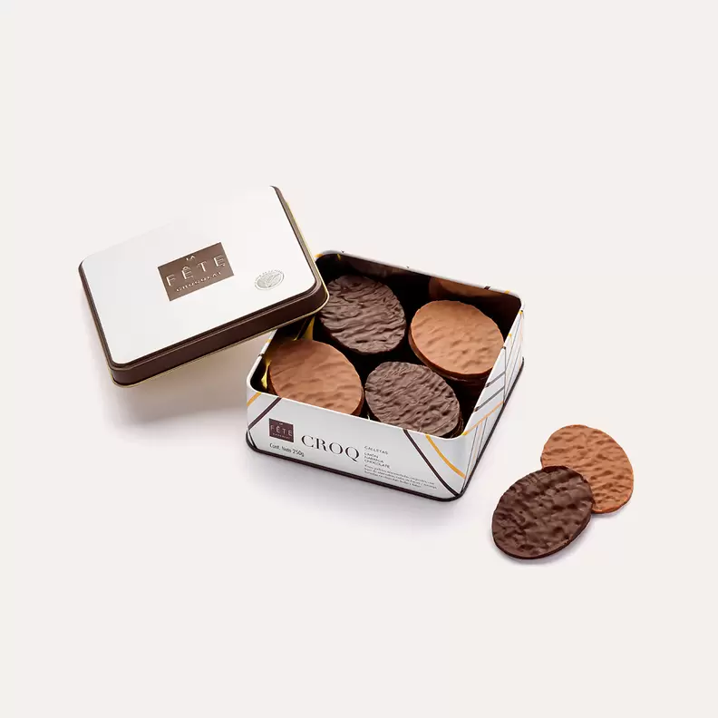 Galletas Croq con chocolate lata 250 g