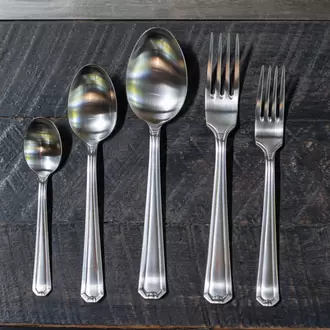 Set de Cuchilleria Oxford 6 Personas 42pzs Silver Matt