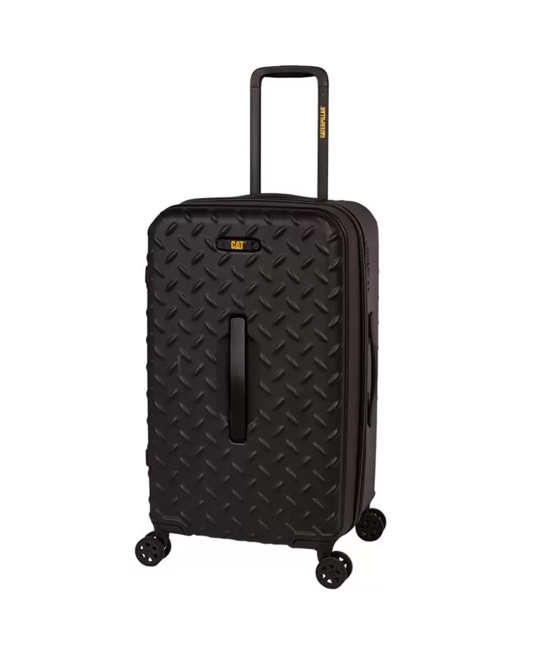 Maleta Mediana Industrial Plate Trunk Negro Cat