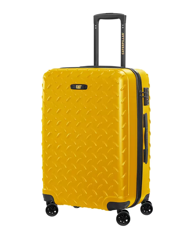 Maleta Con Cierre Seguridad Unisex Industrial Plate 28" Trolley Mostaza Cat