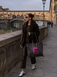 Bolsa de tela estilo Leopardo Lineatre