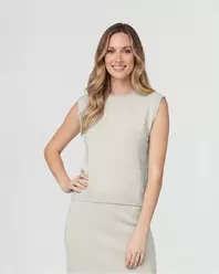 Twin Set Mujer Magdalena Regular fit Cuello redondo Beige Lineatre