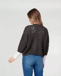 Cardigan Mujer Agustina Chocolate Lineatré