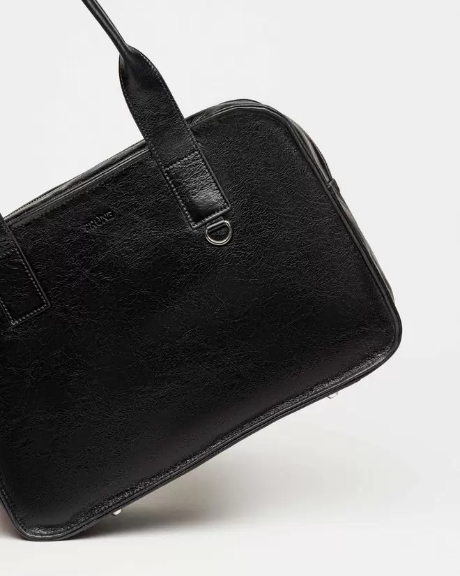 Bolso Capri en cuero arrugado
