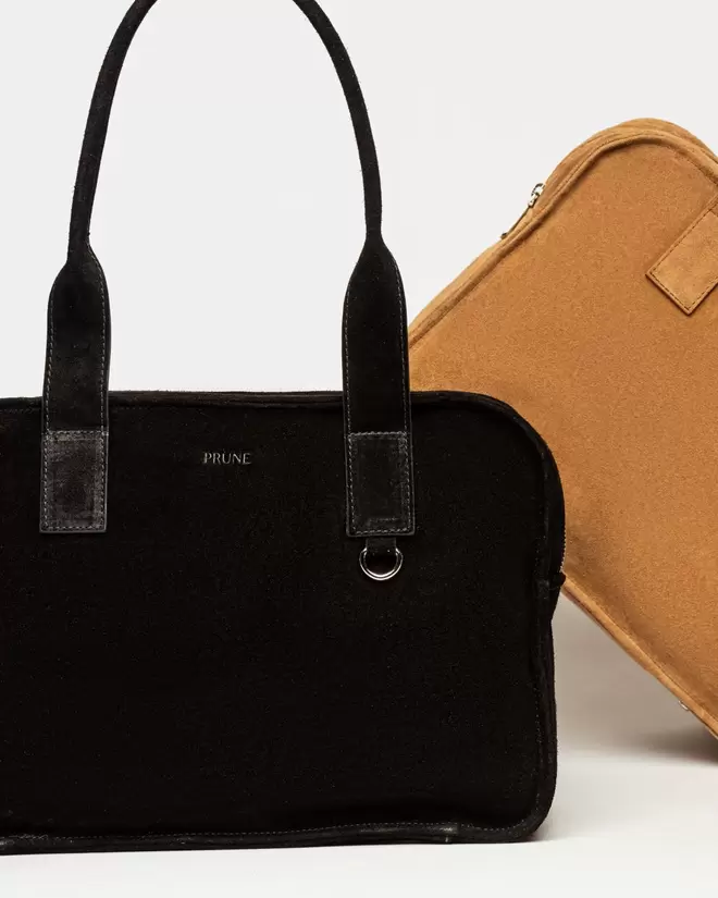 Bolso Capri en cuero gamuza