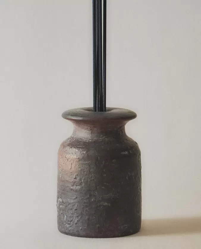 EMBELLECEDOR CERÁMICA DIFUSORES MIKADO MARRÓN