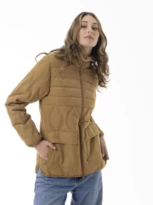 Chaqueta Mujer Softcore Quilted Mostaza Merrell