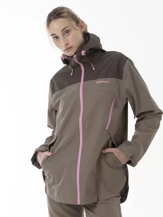 Impermeable Mujer Vera Shield Pro Waterproof Café Merrell