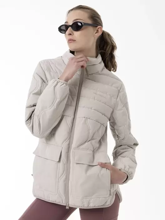 Chaqueta Mujer Softcore Quilted Beige Merrell