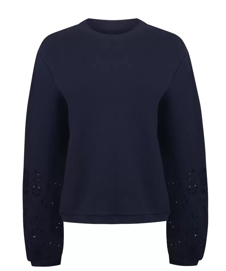 Polerón Algodón Orgánico Mujer Zenya Azul