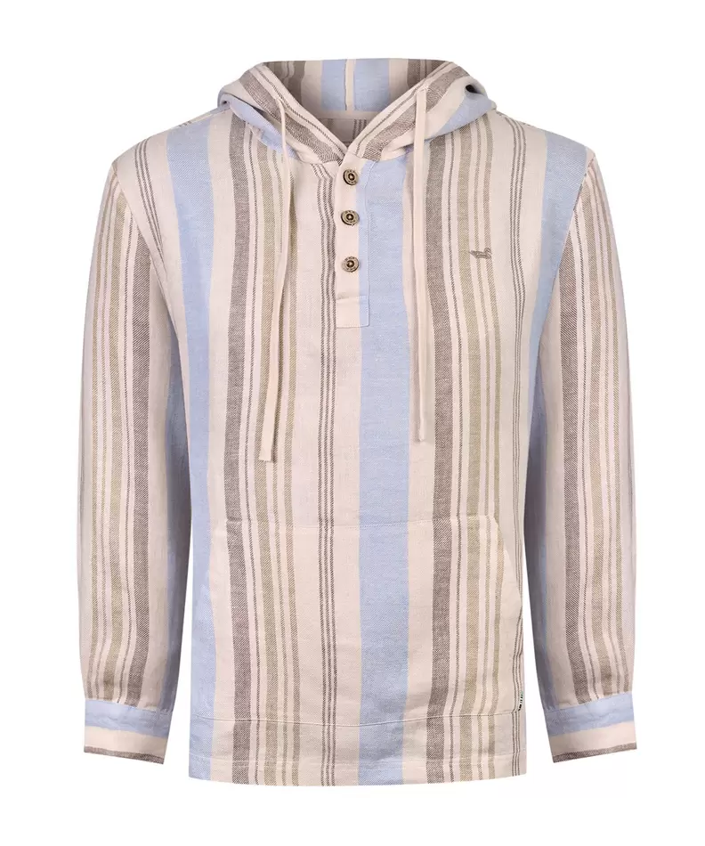 Polerón Lino Orgánico Hombre Linen Multicolor