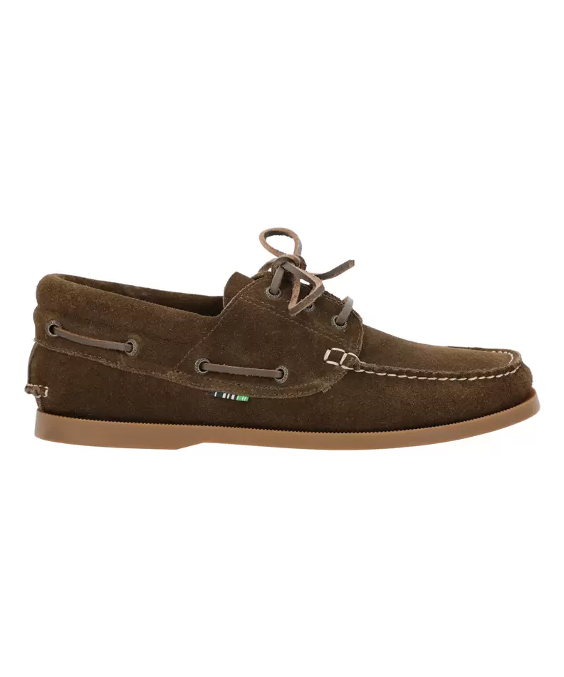 Zapato Cuero Hombre Boat Sider Oliva