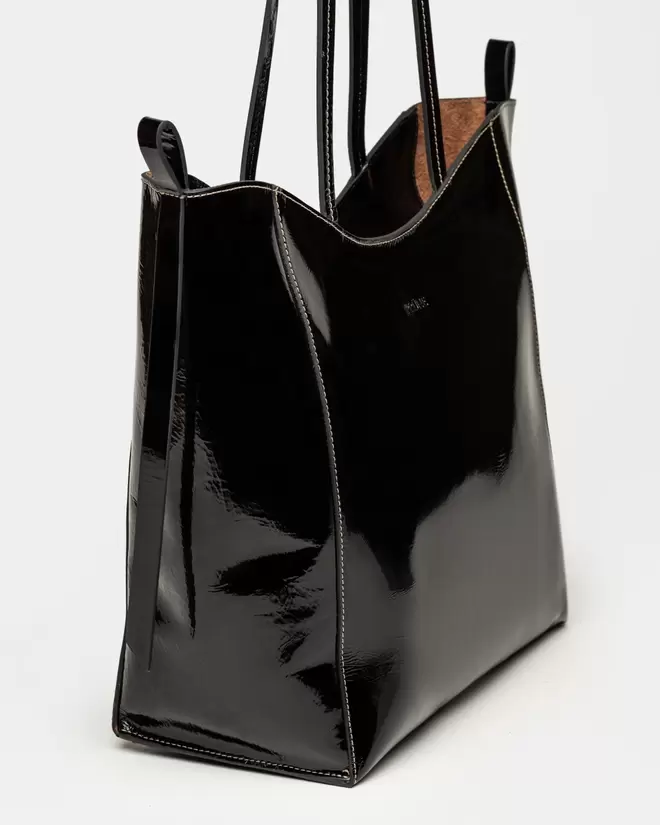 Shopper Cadiz en cuero charol