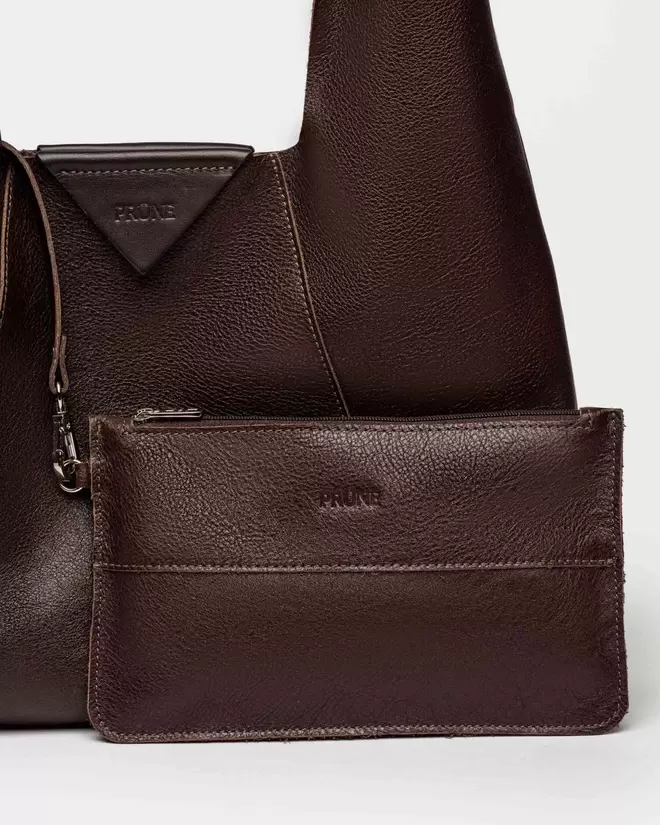 Cartera al hombro The Shopping en cuero graneado