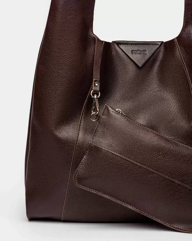 Bolso The Shopping en cuero graneado