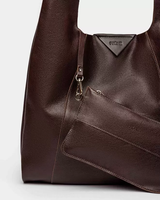 Bolso The Shopping en cuero graneado