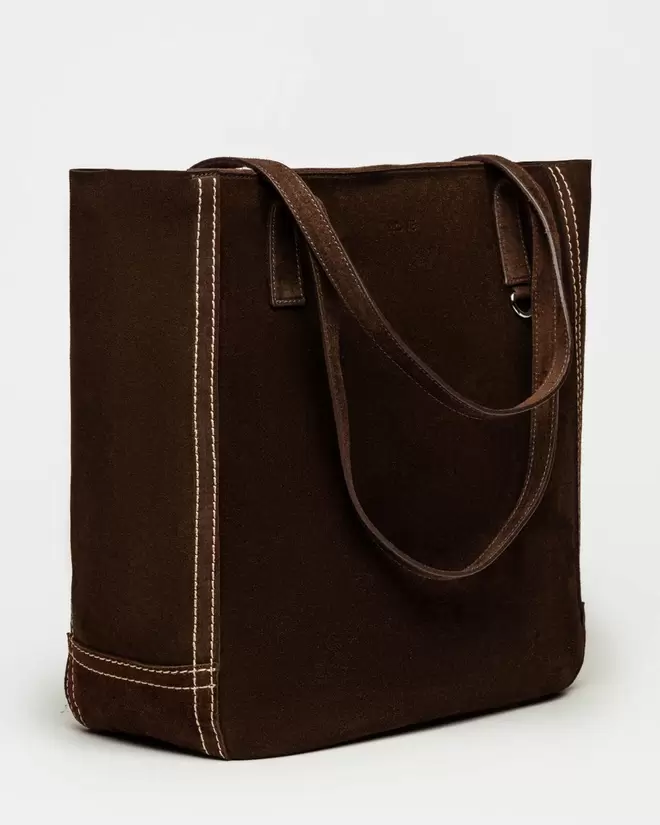 Shopper Vera en cuero gamuza